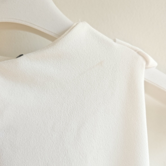 New Zara Knotted Front Detail Sleeveless White Midi Dress NWT Small - Picture 16 of 16